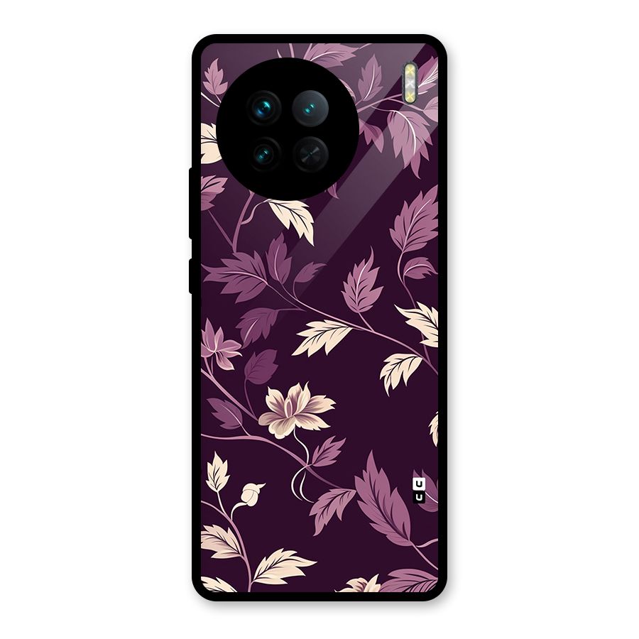 Traditional Florals Glass Back Case for Vivo X90