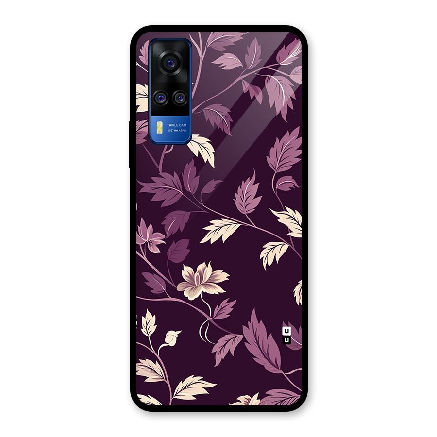 Traditional Florals Glass Back Case for Vivo Y31