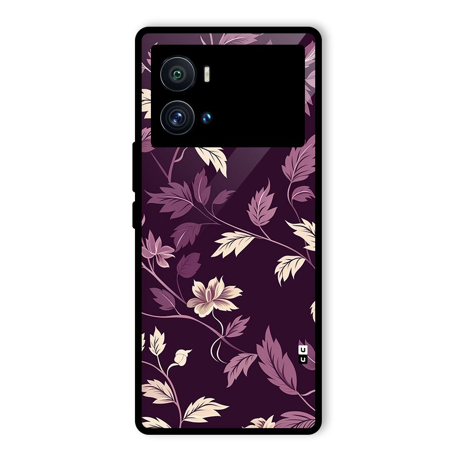 Traditional Florals Glass Back Case for Vivo iQOO 9 Pro