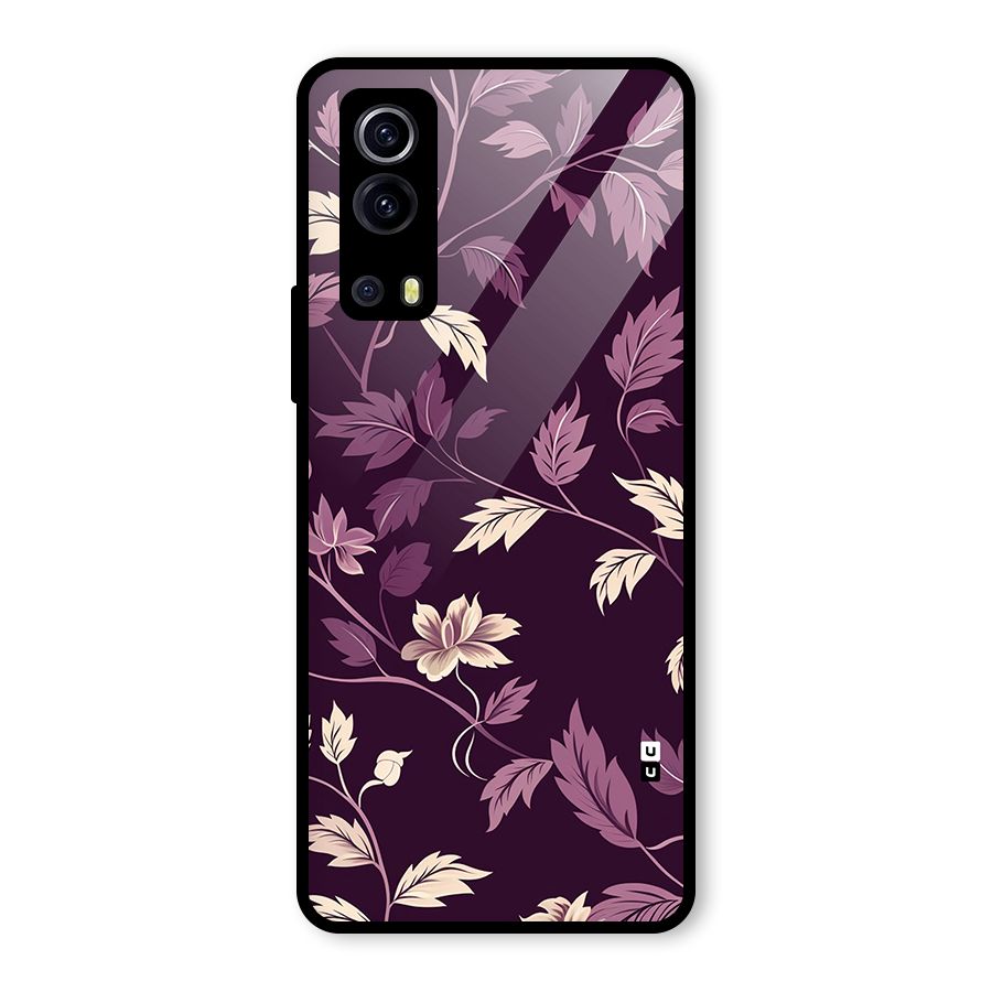 Traditional Florals Glass Back Case for Vivo iQOO Z3