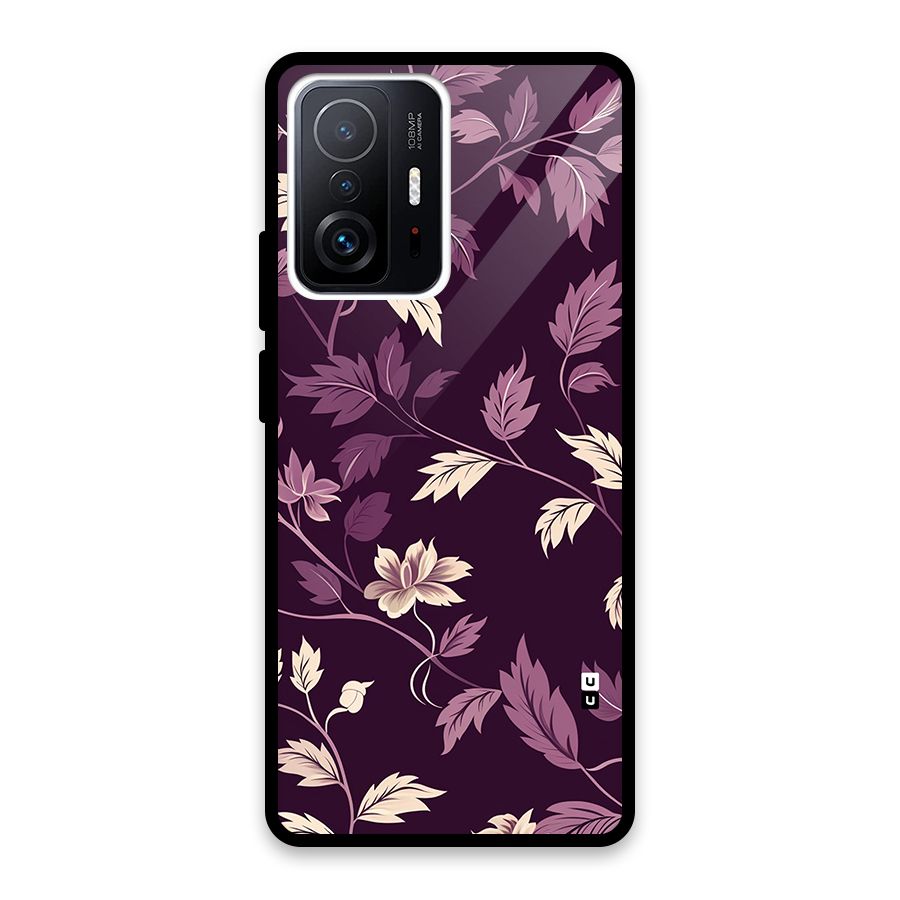 Traditional Florals Glass Back Case for Xiaomi 11T Pro
