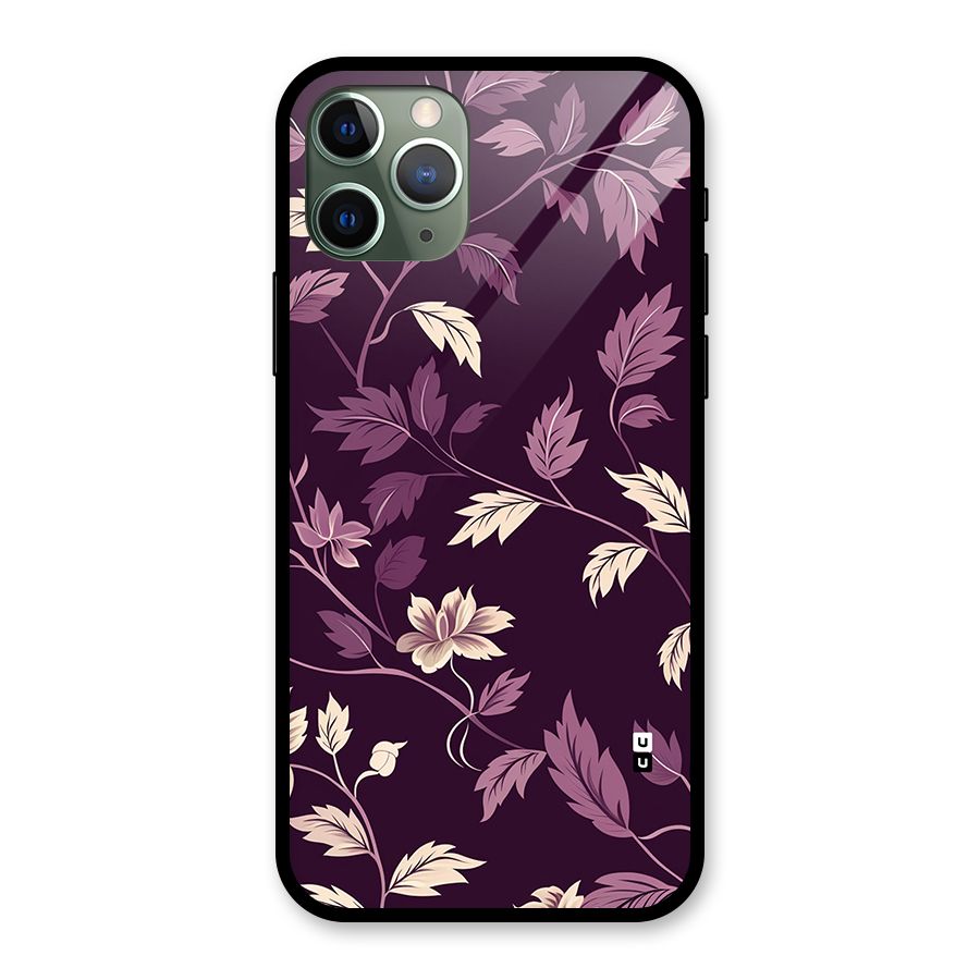 Traditional Florals Glass Back Case for iPhone 11 Pro
