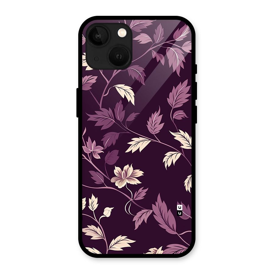 Traditional Florals Glass Back Case for iPhone 13