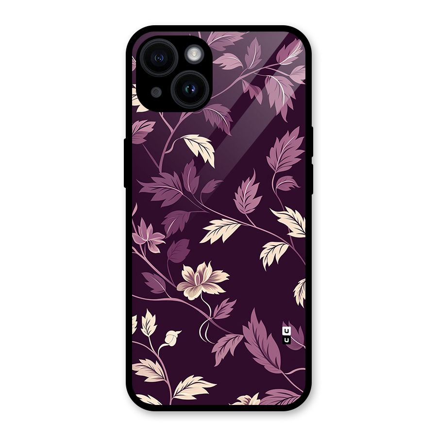 Traditional Florals Glass Back Case for iPhone 14