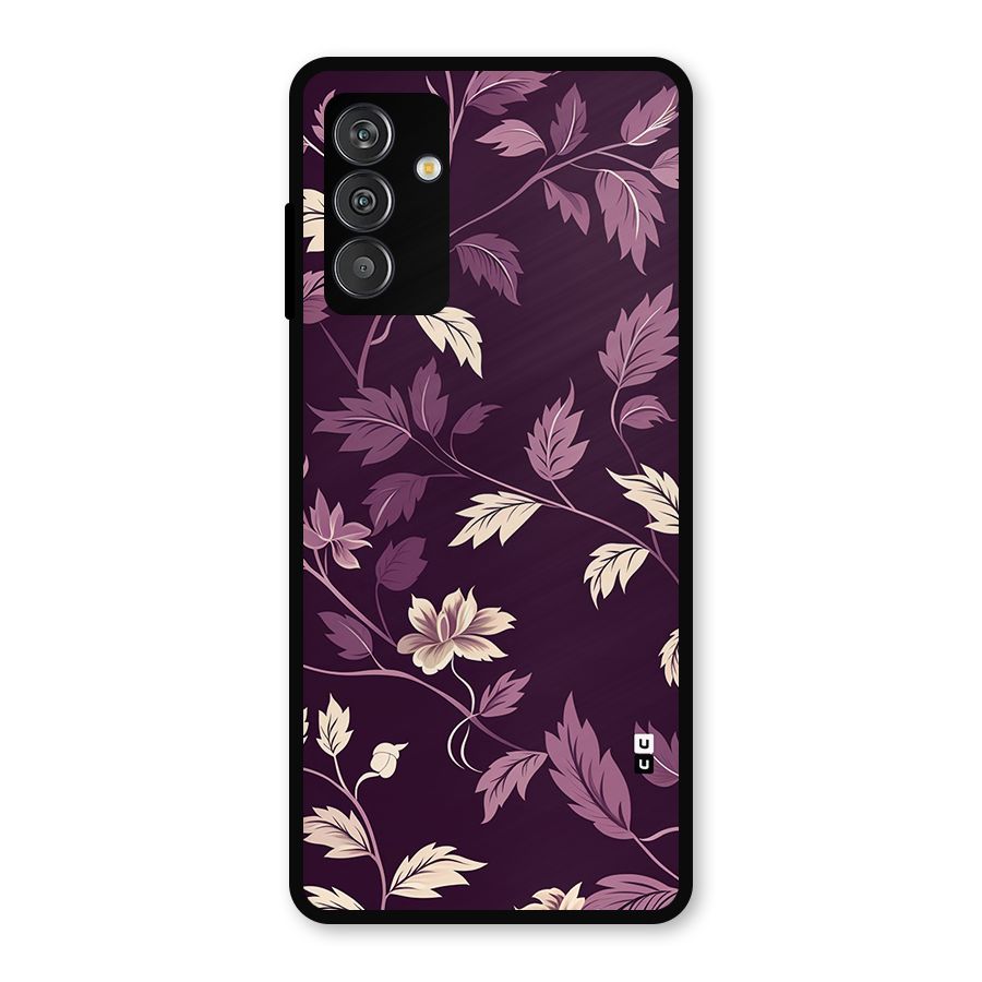 Traditional Florals Metal Back Case for Galaxy M13