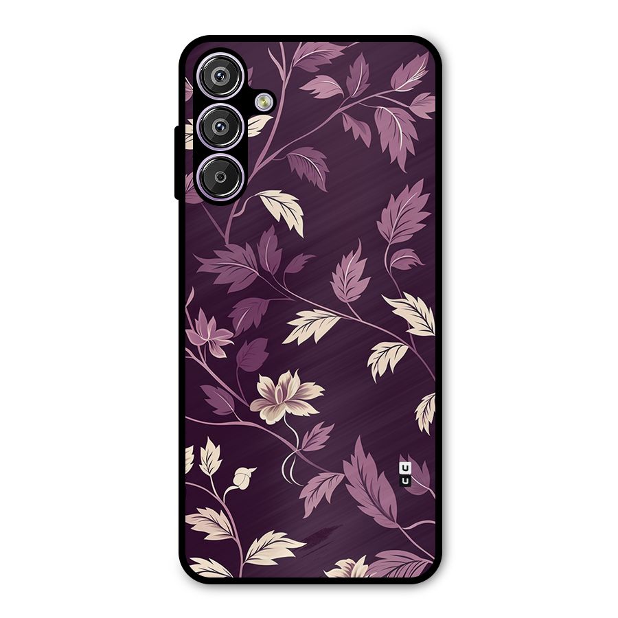 Traditional Florals Metal Back Case for Galaxy M15