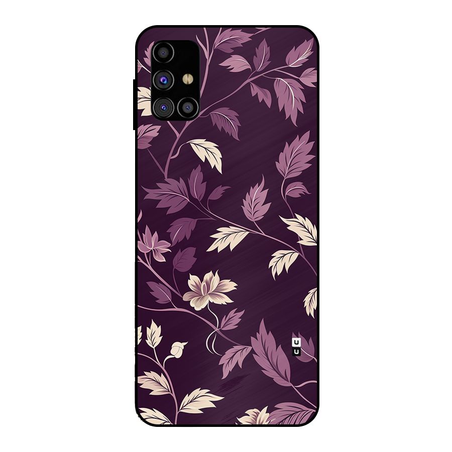 Traditional Florals Metal Back Case for Galaxy M31s