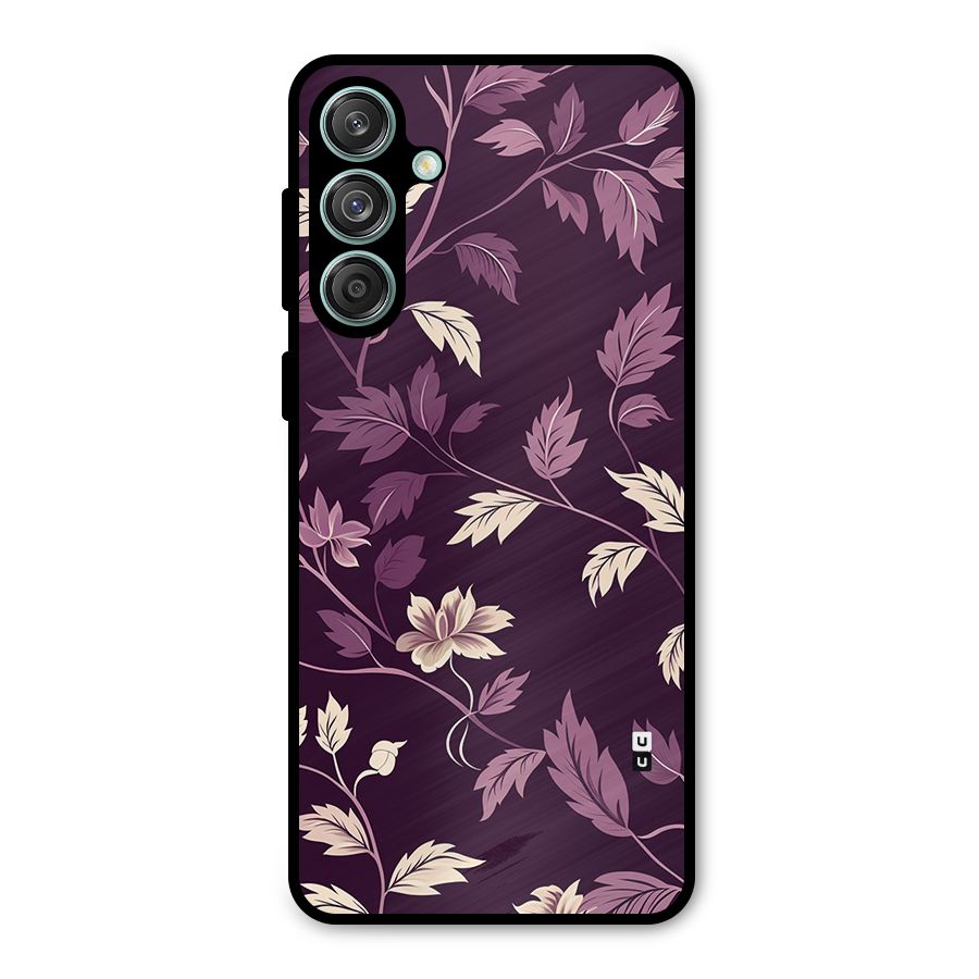 Traditional Florals Metal Back Case for Galaxy M55 5G