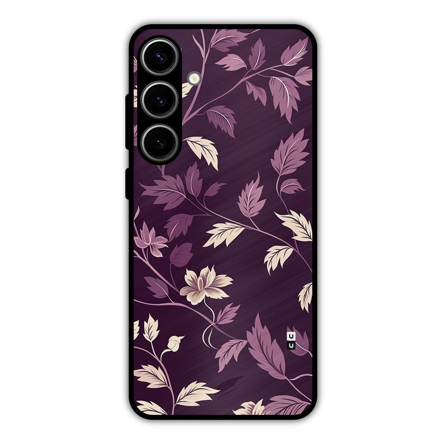 Traditional Florals Metal Back Case for Galaxy S24 Plus