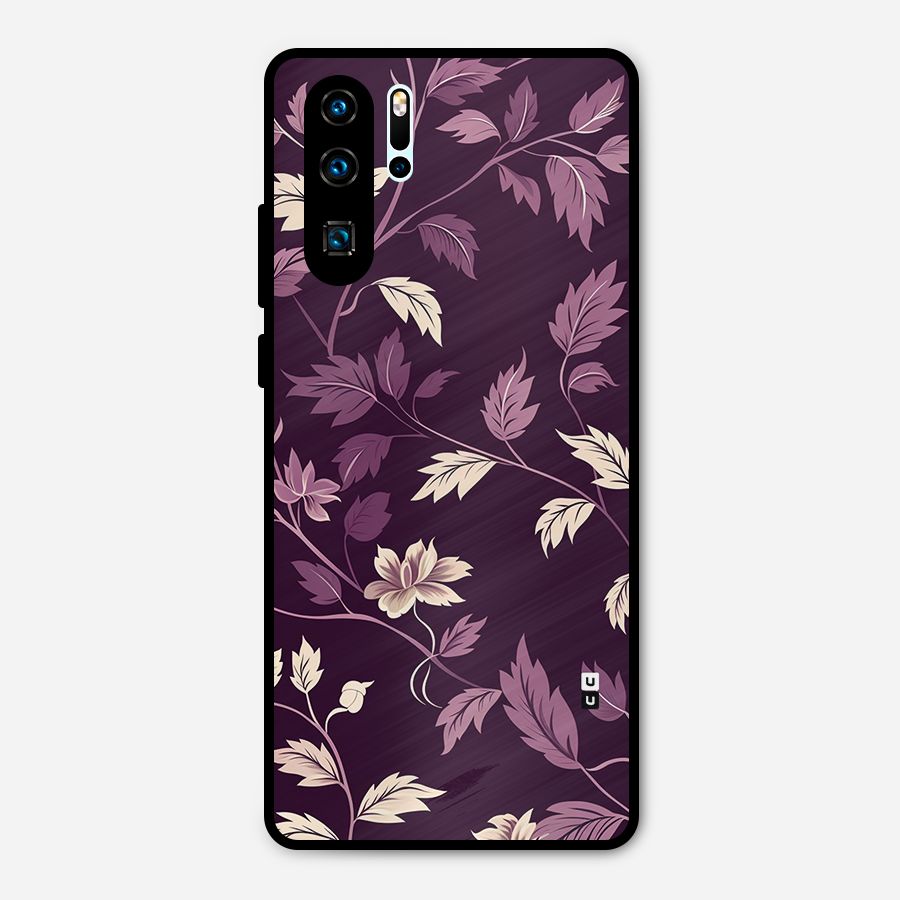Traditional Florals Metal Back Case for Huawei P30 Pro