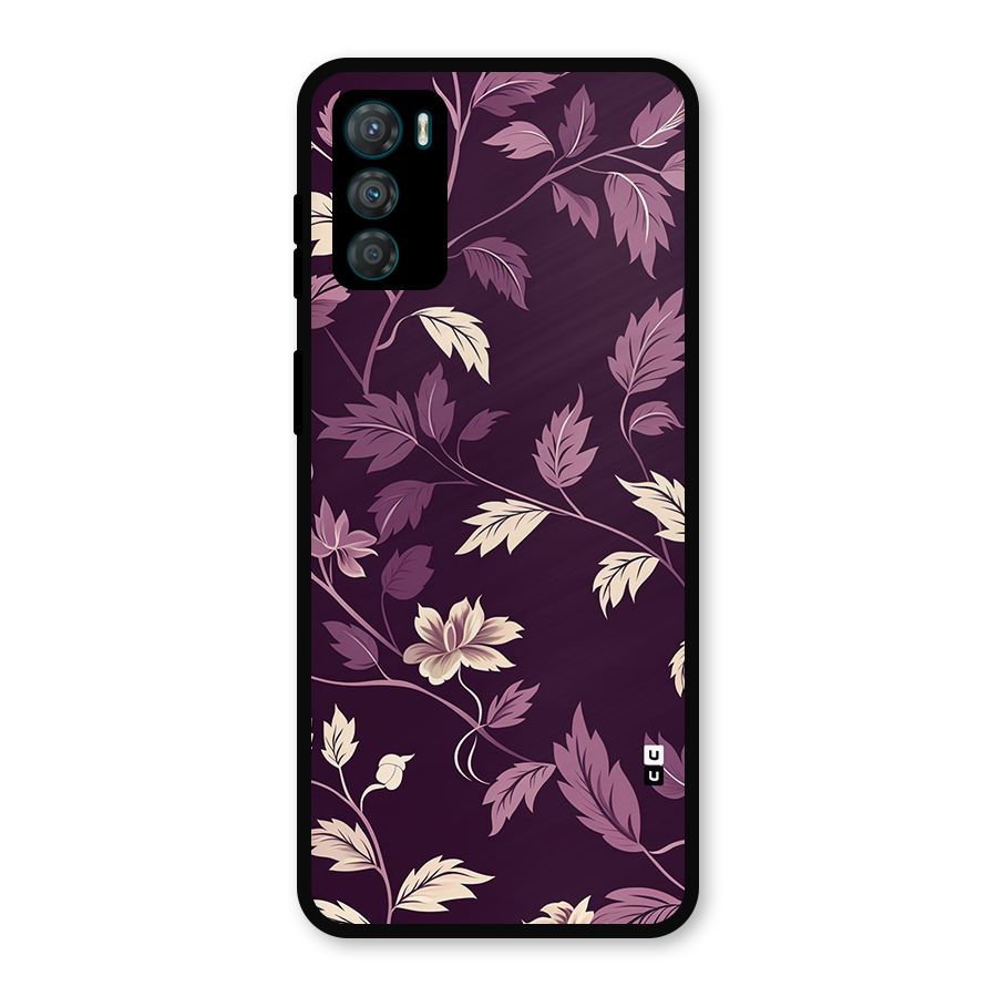 Traditional Florals Metal Back Case for Moto G42