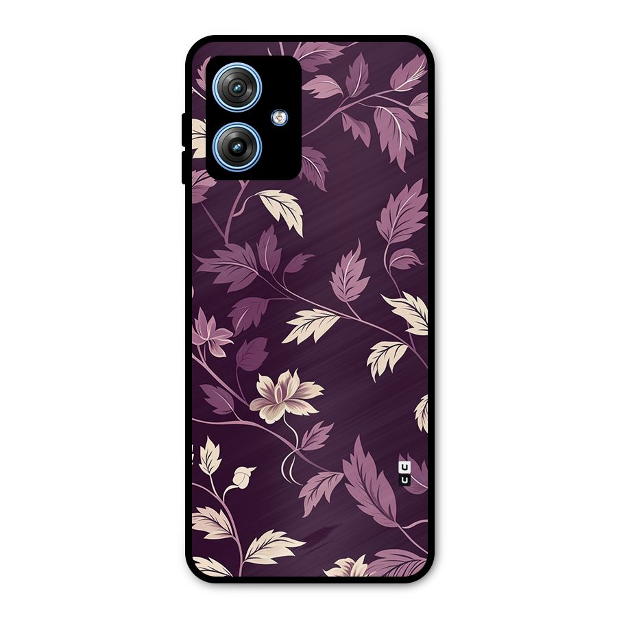 Traditional Florals Metal Back Case for Moto G54