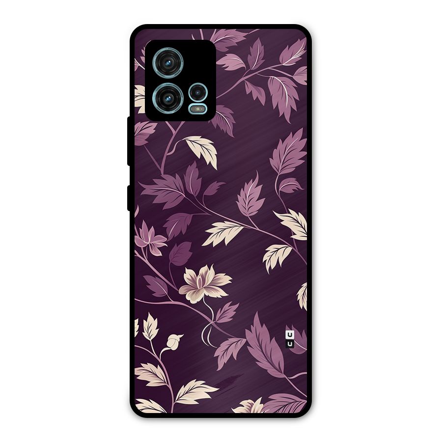 Traditional Florals Metal Back Case for Moto G72