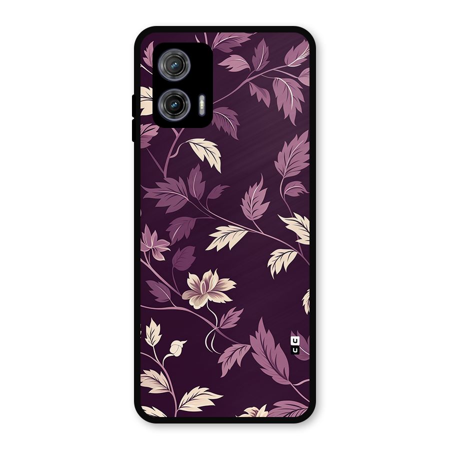 Traditional Florals Metal Back Case for Moto G73