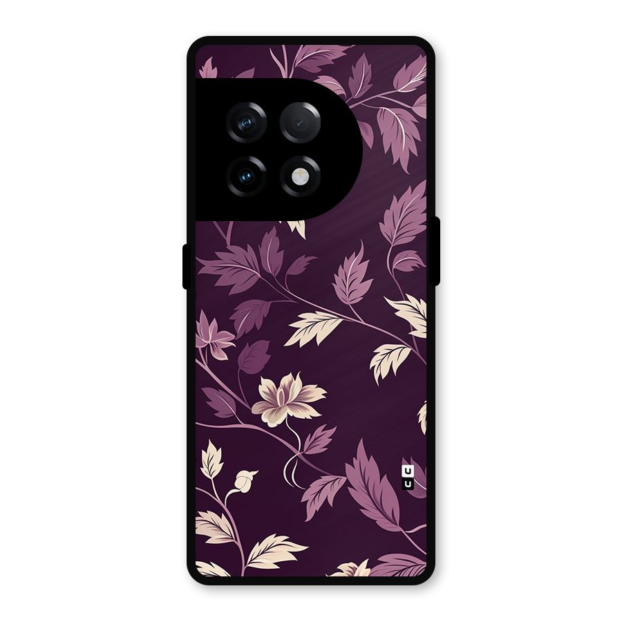 Traditional Florals Metal Back Case for OnePlus 11R