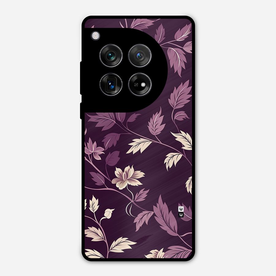 Traditional Florals Metal Back Case for OnePlus 12