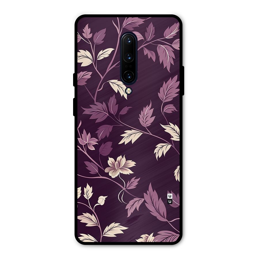 Traditional Florals Metal Back Case for OnePlus 7 Pro