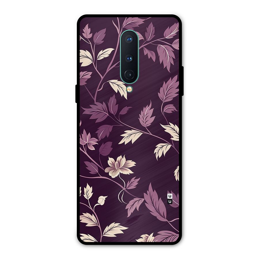 Traditional Florals Metal Back Case for OnePlus 8