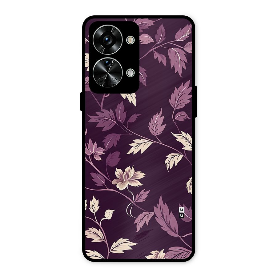 Traditional Florals Metal Back Case for OnePlus Nord 2T