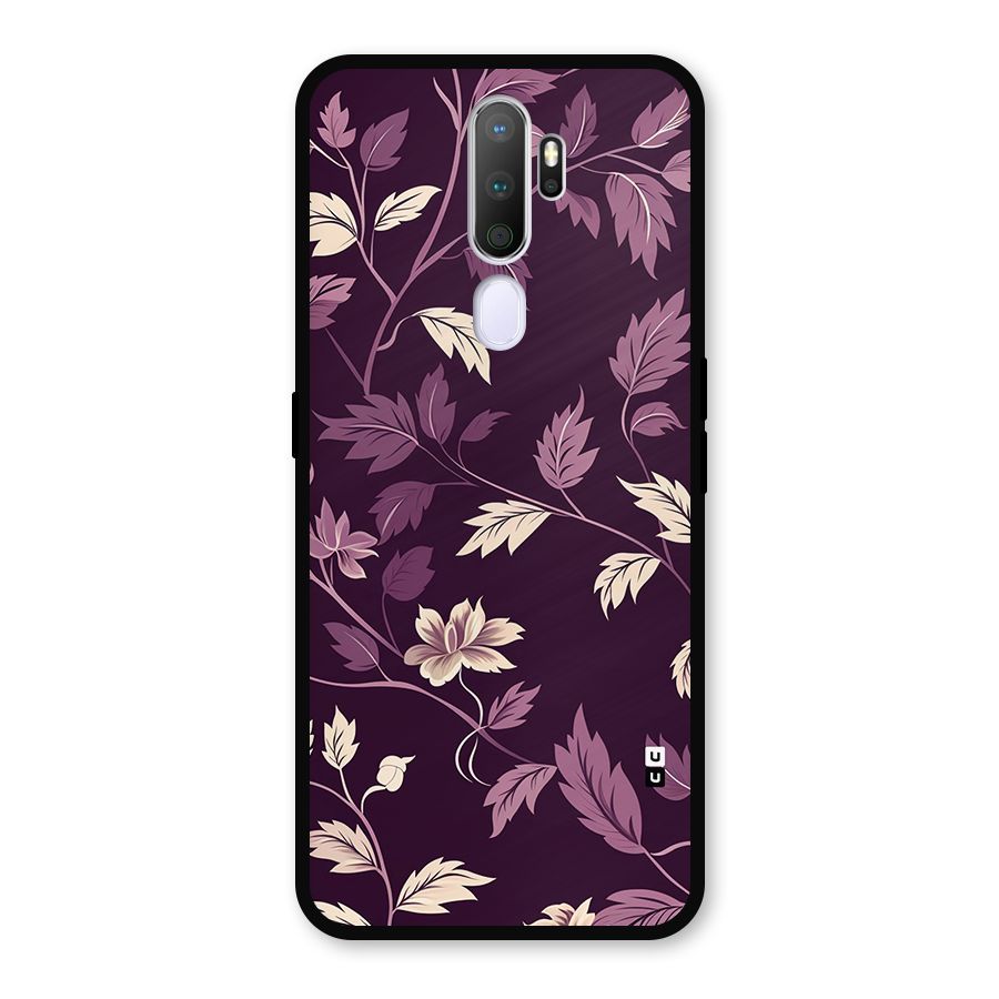 Traditional Florals Metal Back Case for Oppo A5 (2020)