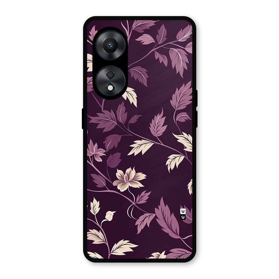 Traditional Florals Metal Back Case for Oppo A78