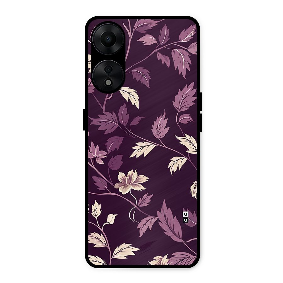 Traditional Florals Metal Back Case for Oppo A78 5G