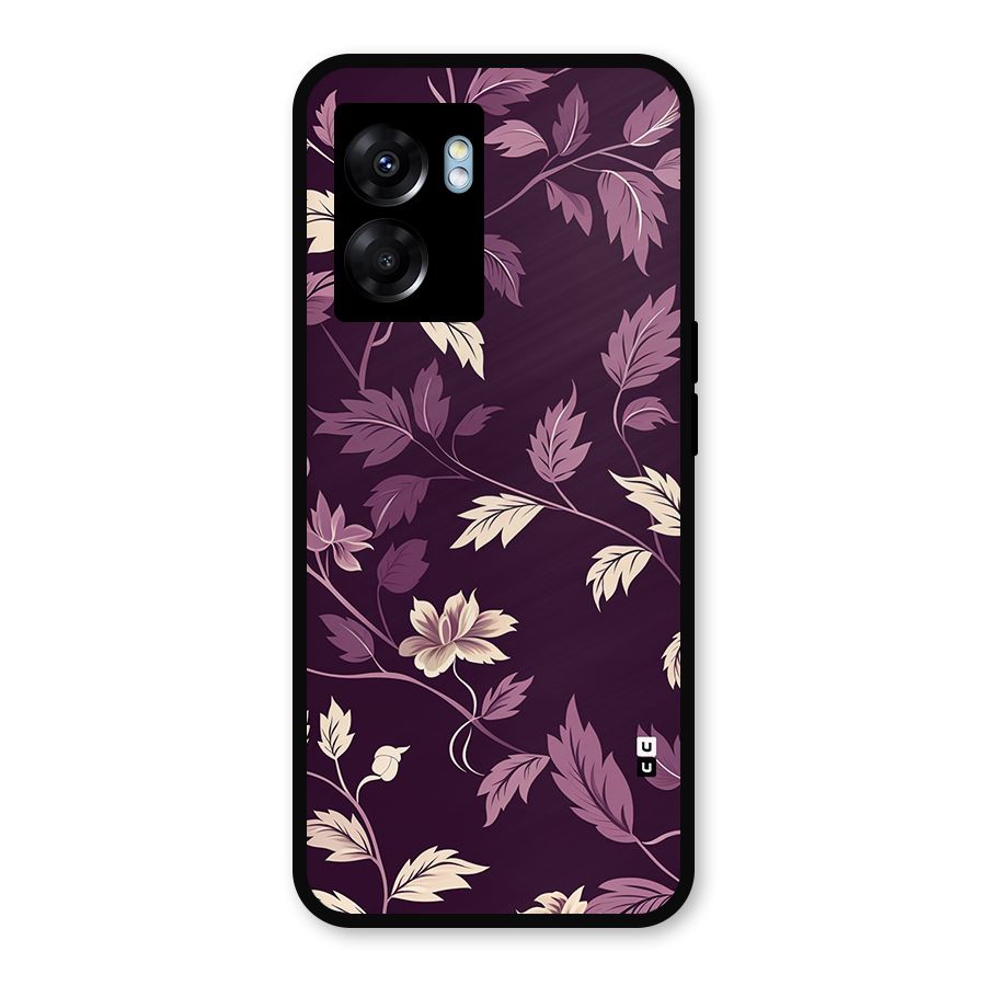 Traditional Florals Metal Back Case for Oppo K10 (5G)