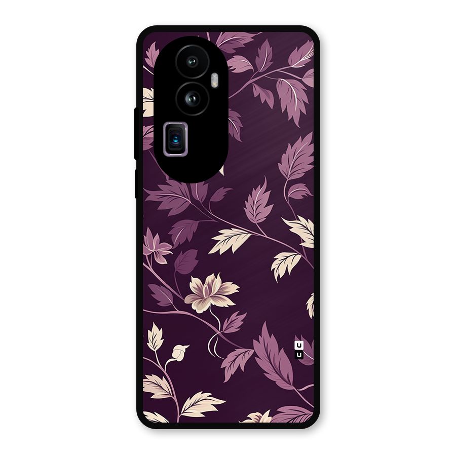 Traditional Florals Metal Back Case for Oppo Reno10 Pro Plus