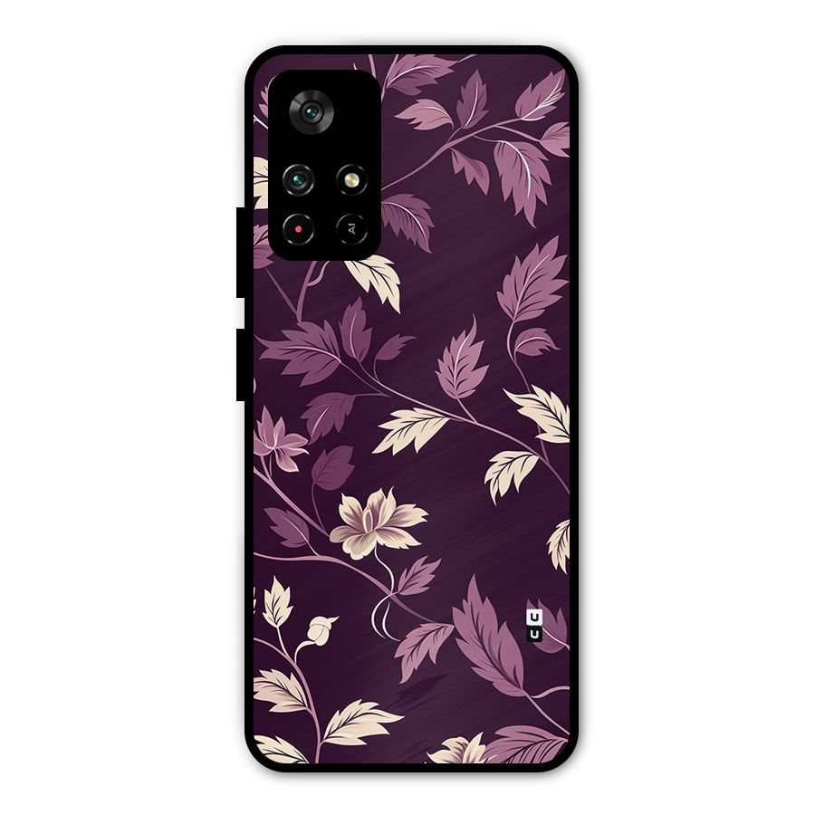 Traditional Florals Metal Back Case for Poco M4 Pro 5G