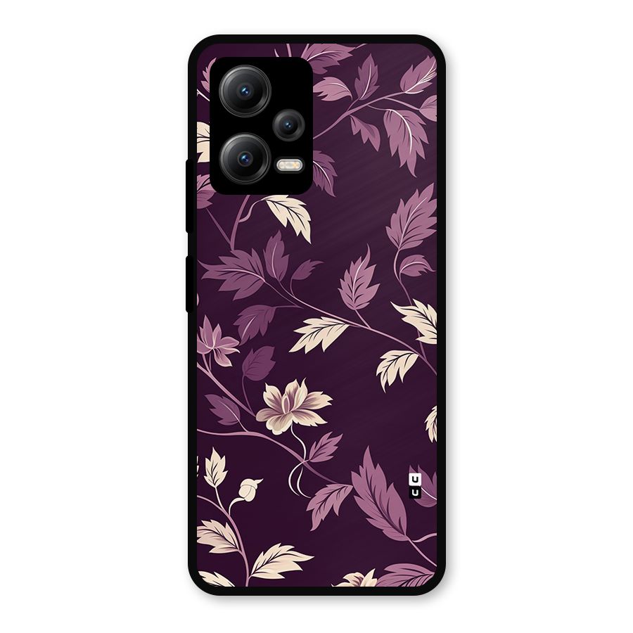 Traditional Florals Metal Back Case for Poco X5