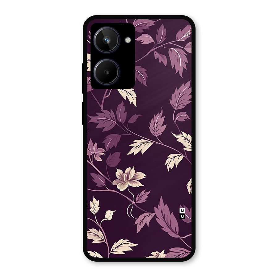 Traditional Florals Metal Back Case for Realme 10