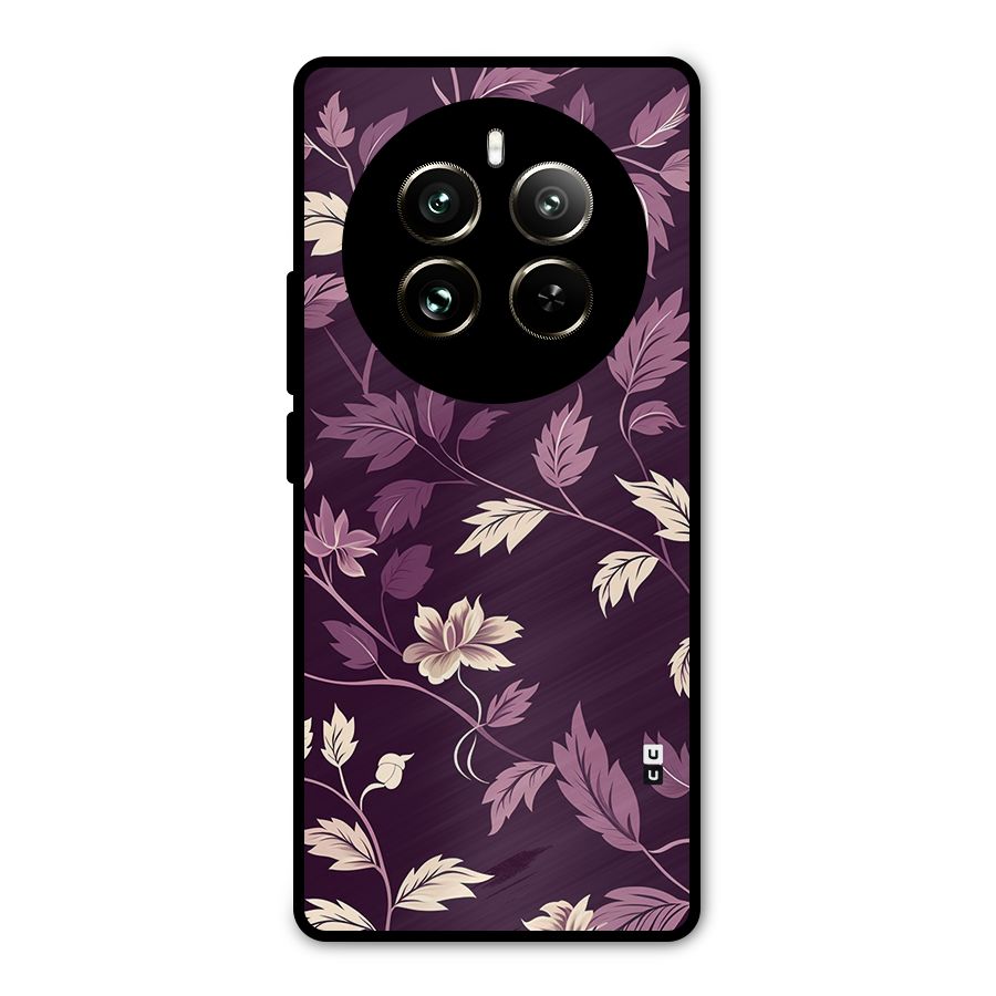 Traditional Florals Metal Back Case for Realme 12 Pro