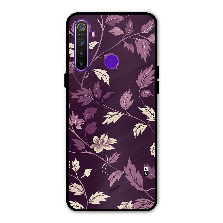 Traditional Florals Metal Back Case for Realme 5