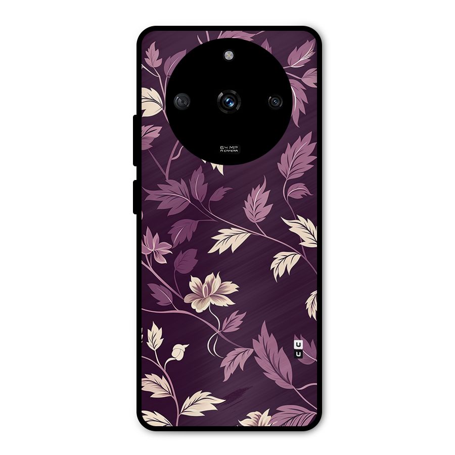 Traditional Florals Metal Back Case for Realme Narzo 60 5G