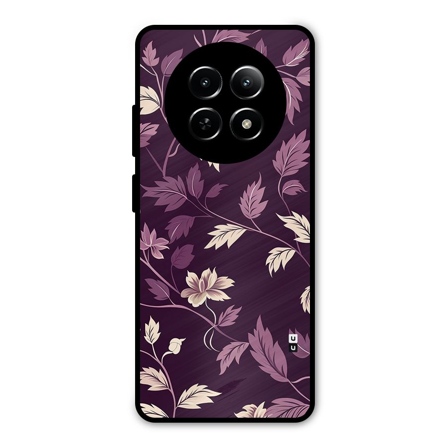 Traditional Florals Metal Back Case for Realme Narzo 70x 5G