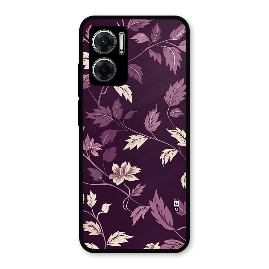 Traditional Florals Metal Back Case for Redmi 11 Prime 5G