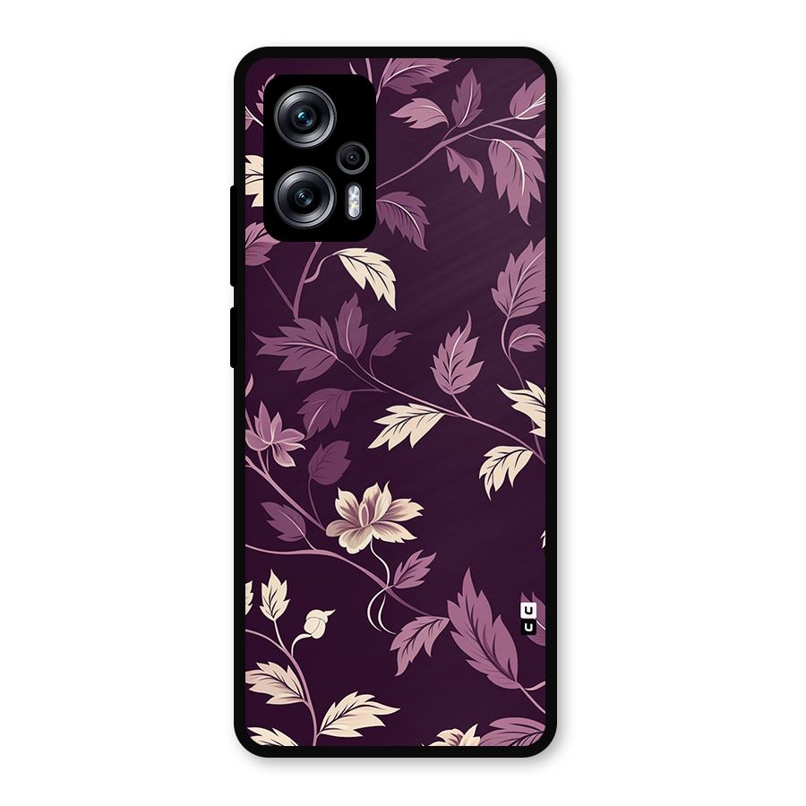 Traditional Florals Metal Back Case for Redmi K50i