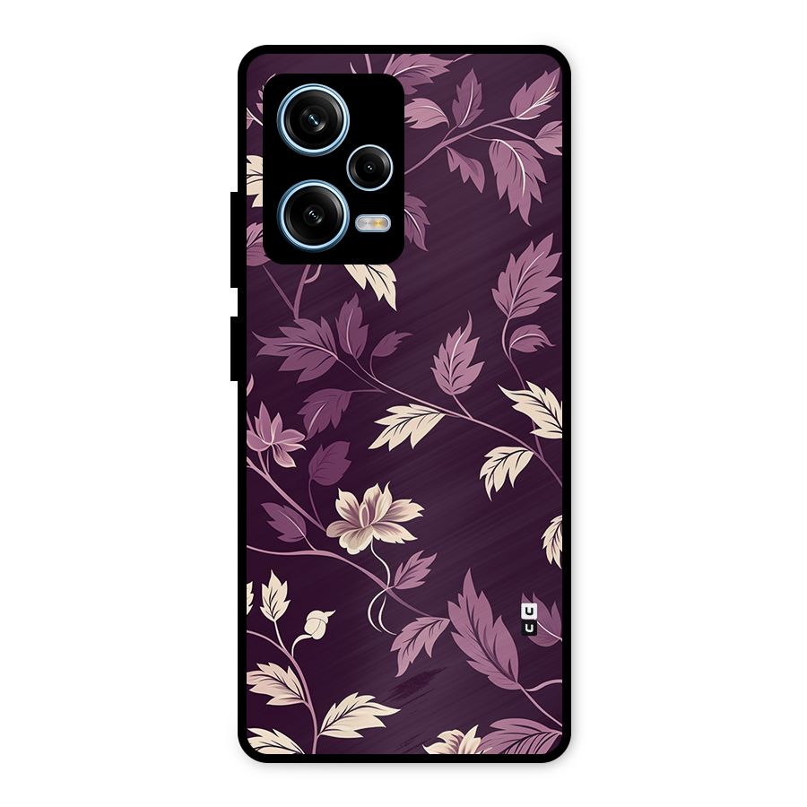 Traditional Florals Metal Back Case for Redmi Note 12 Pro