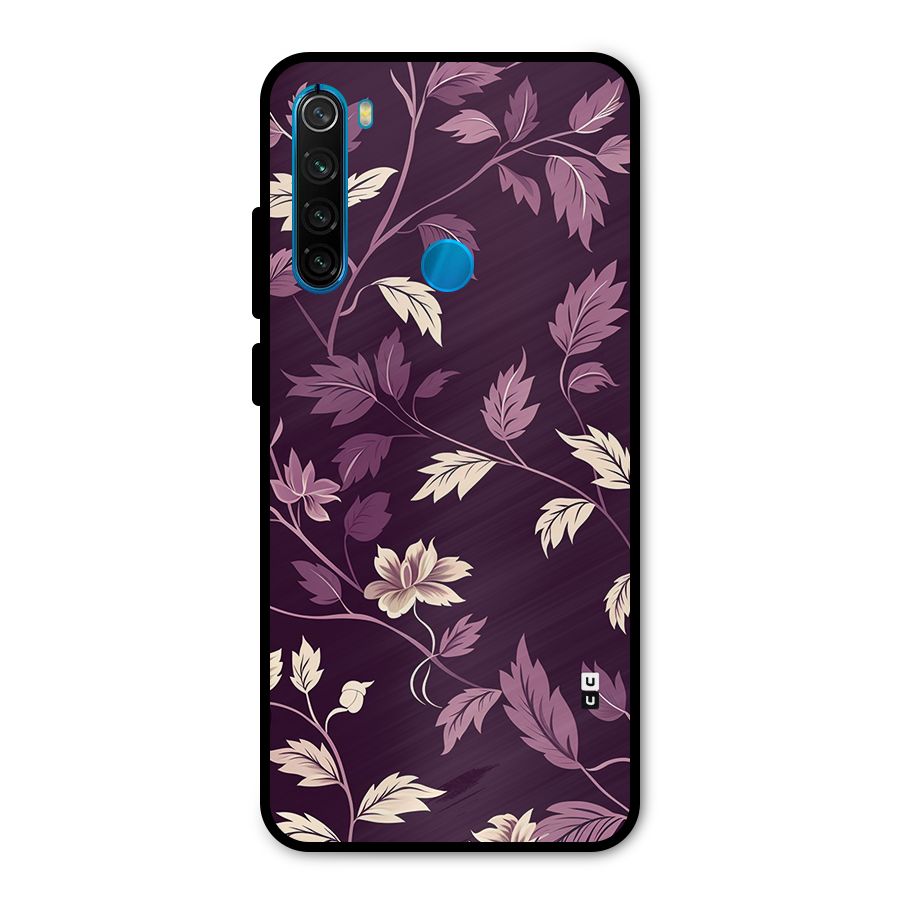 Traditional Florals Metal Back Case for Redmi Note 8