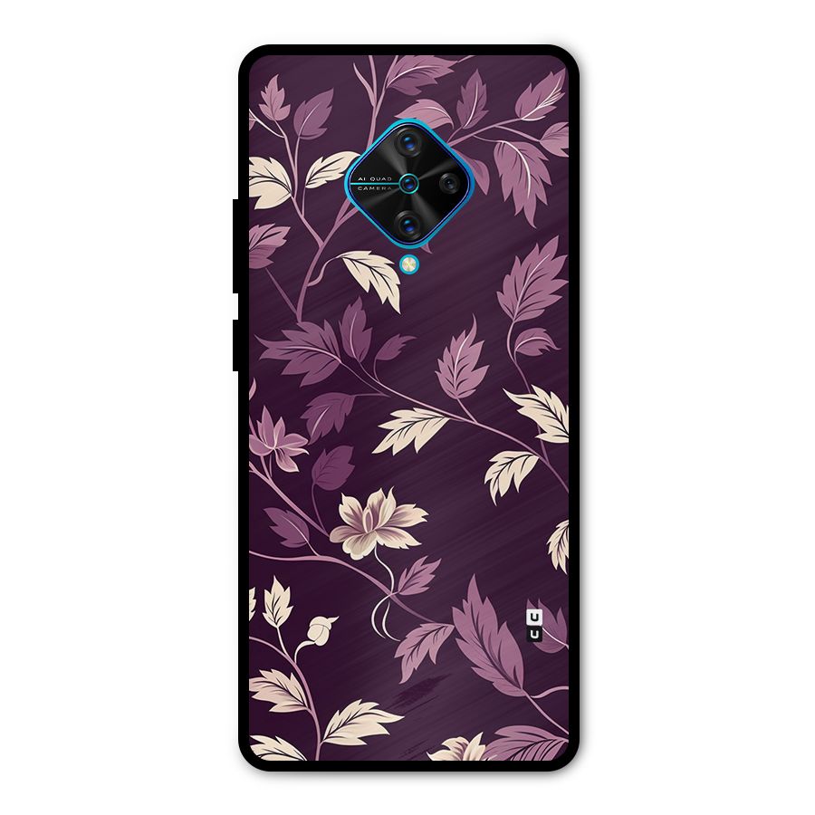 Traditional Florals Metal Back Case for Vivo S1 Pro