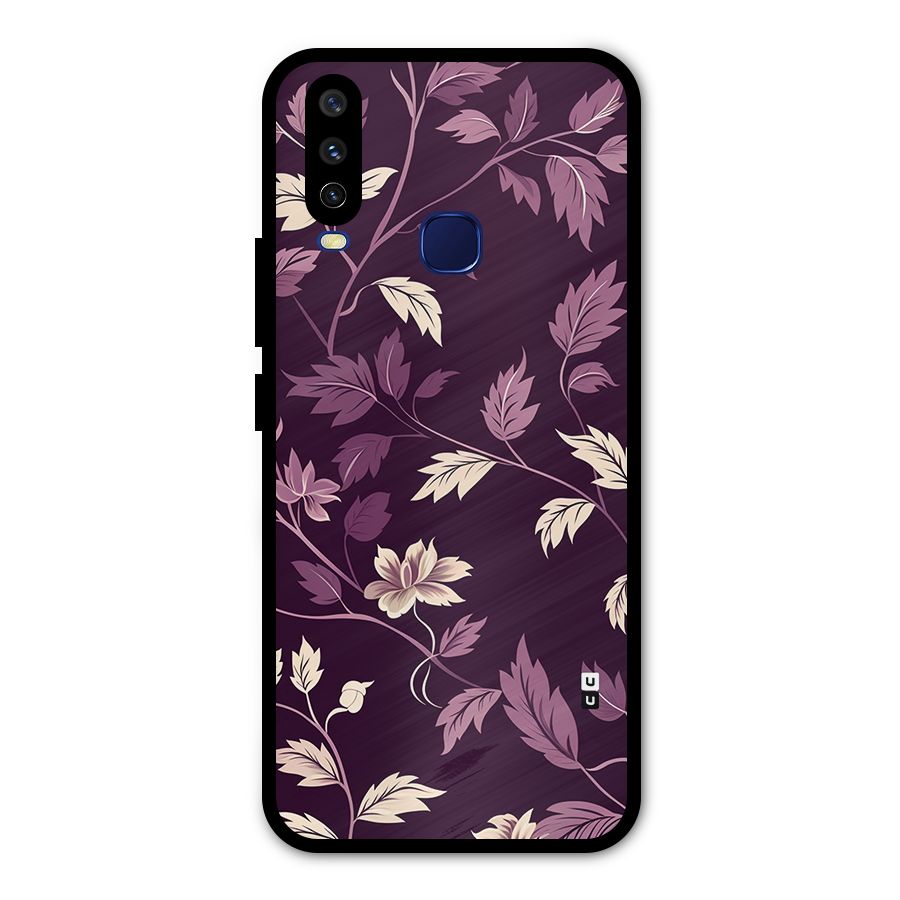 Traditional Florals Metal Back Case for Vivo U10