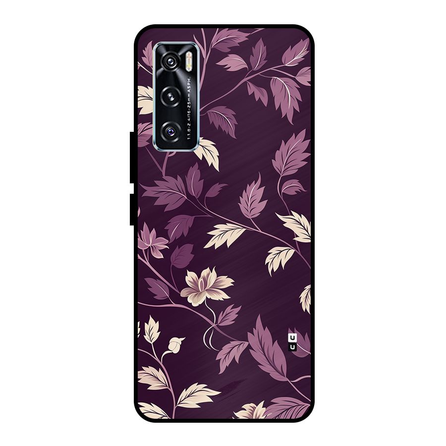 Traditional Florals Metal Back Case for Vivo V20 SE