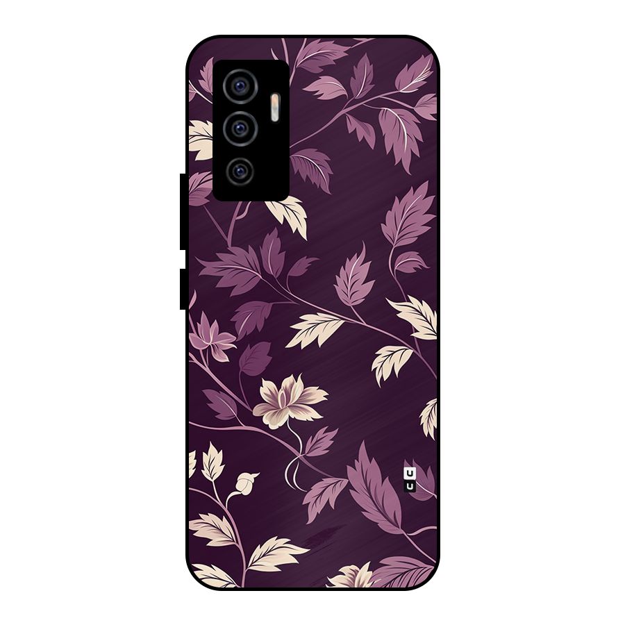 Traditional Florals Metal Back Case for Vivo V23e
