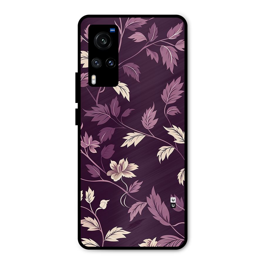 Traditional Florals Metal Back Case for Vivo X60