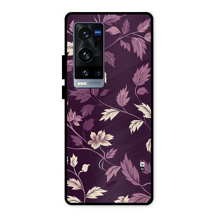 Traditional Florals Metal Back Case for Vivo X60 Pro Plus