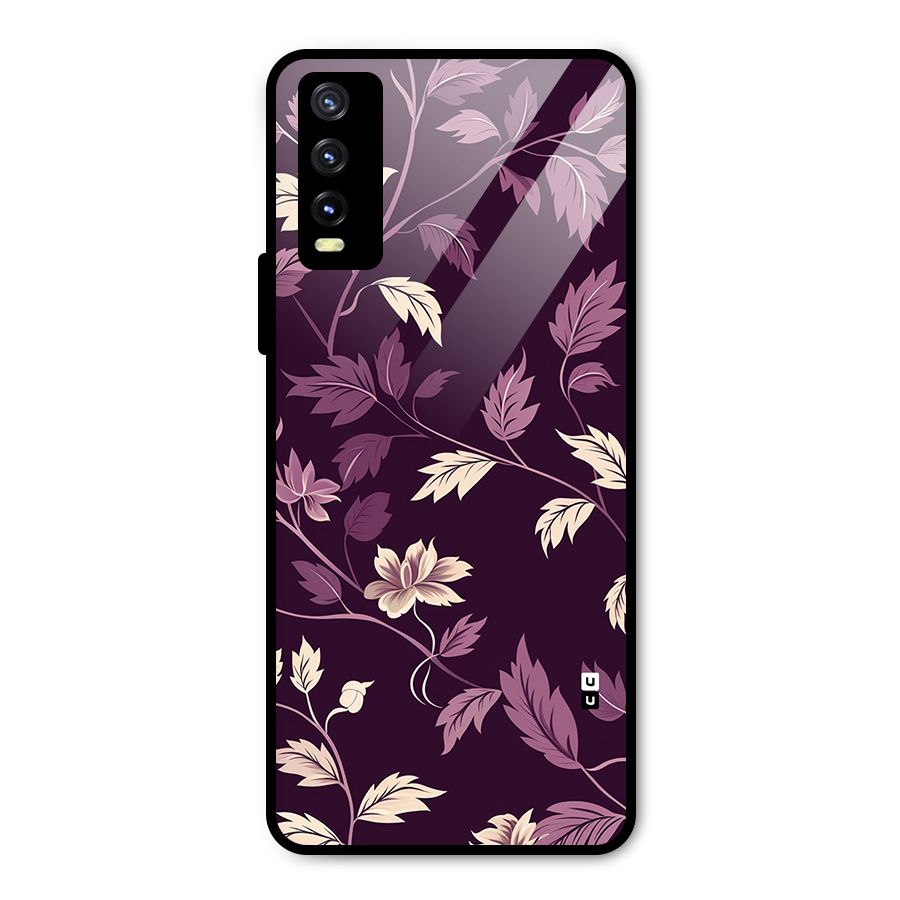 Traditional Florals Metal Back Case for Vivo Y20