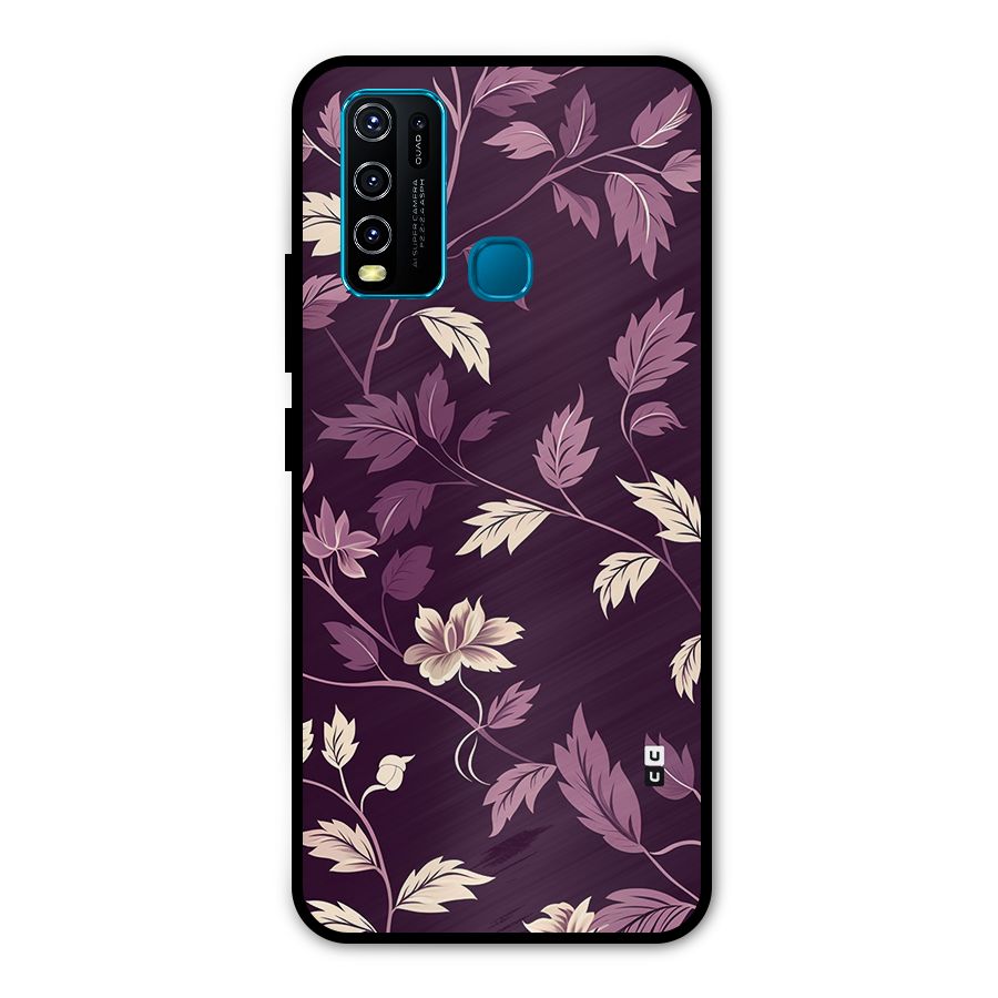 Traditional Florals Metal Back Case for Vivo Y50
