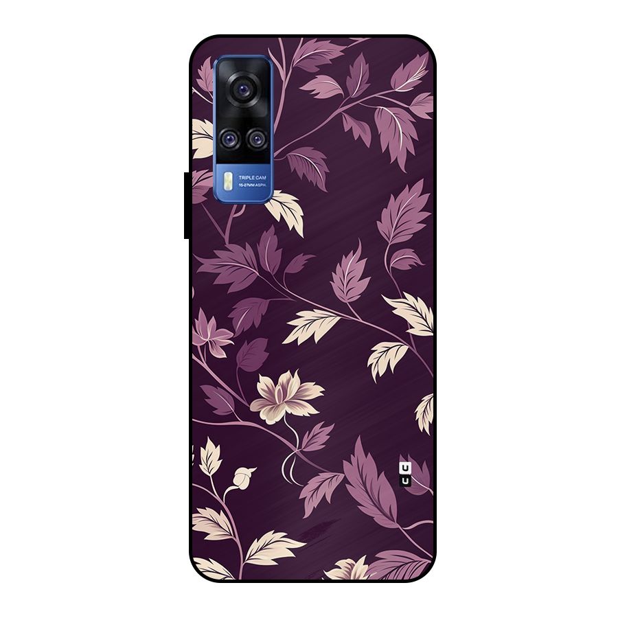 Traditional Florals Metal Back Case for Vivo Y51