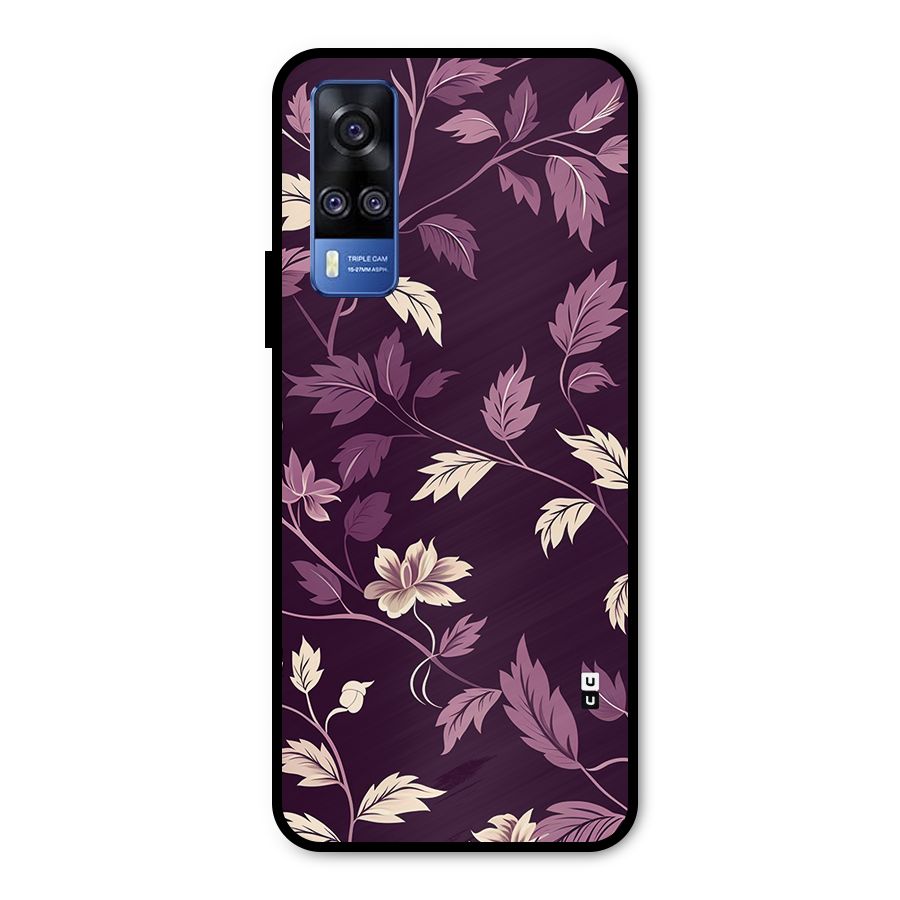 Traditional Florals Metal Back Case for Vivo Y51A