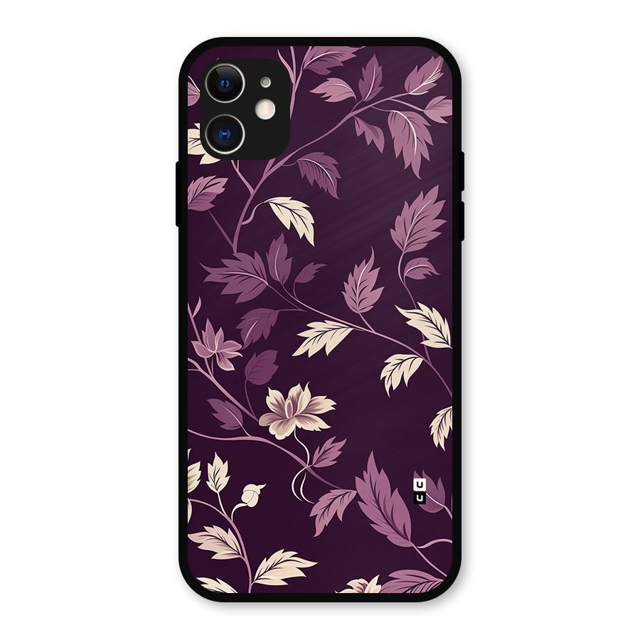 Traditional Florals Metal Back Case for iPhone 11